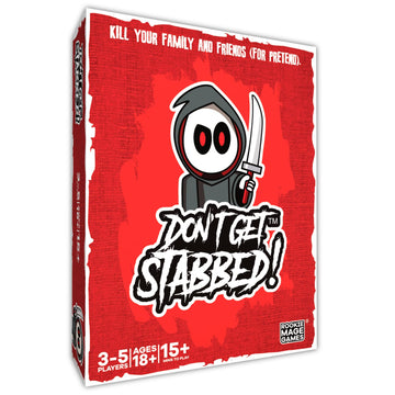Don't Get Stabbed!: The Party Game Where You Get to Kill Your Family and Friends (for Pretend). Exciting Card Game for Adults and Horror Gift
