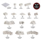 Monster Adventure Terrain 107pc Paintable Rocky Ruins Compatible with DND