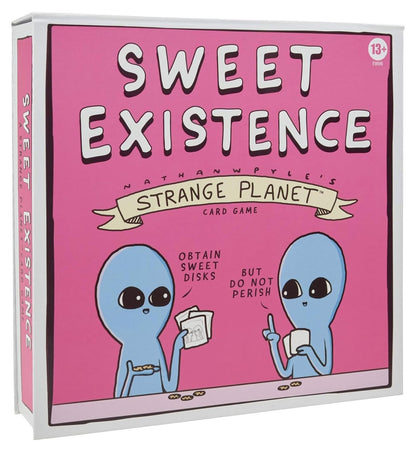 Hasbro Gaming Sweet Existence, A Strange Planet Family-Friendly Party Card Game Inspired by The Webcomic and Books by Nathan W. Pyle, for Ages 13