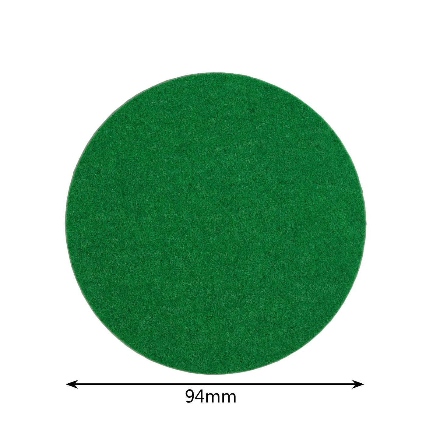Kasteco 12 Pack Self Adhesive Air Hockey Mallet Felt Pads, Green, 94mm (green-12 Pack)
