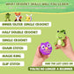 JackCao 6 Pack Crochet Kit for Beginners, 2026 DIY Craft for Adults, Crochet Animal Plush Kit with Step-by-Step Video Guides Tutorials Birthday Gift