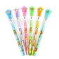 TINYMILLS 24 Pcs Safari Jungle Animals Stackable Push Pencil Assortment with Eraser for Party Favors Goodie Bag Stuffers VBS Classroom Rewards Pinata
