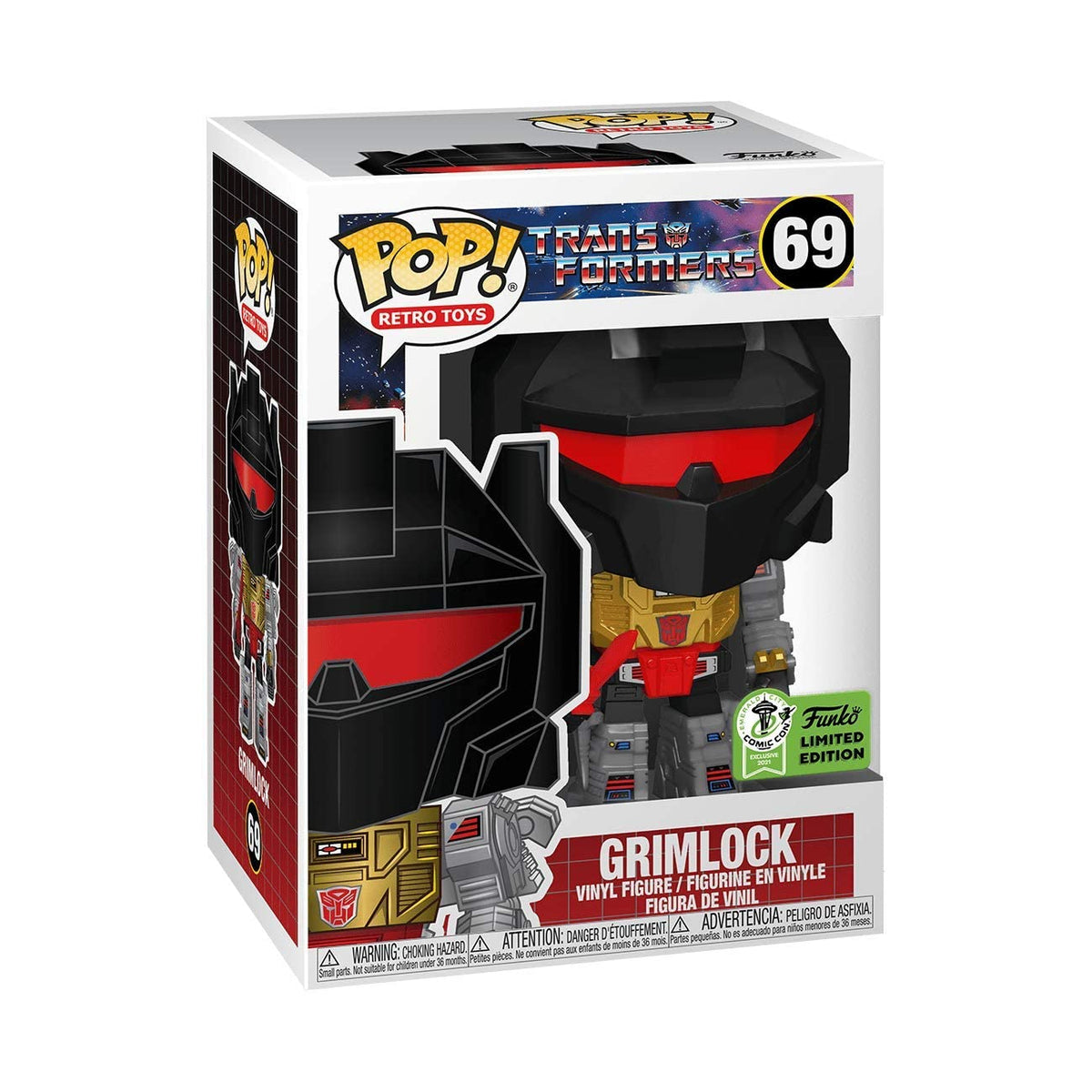 Funko POP! Retro Toys #69 - Grimlock 2021 ECCC Shared Exclusive