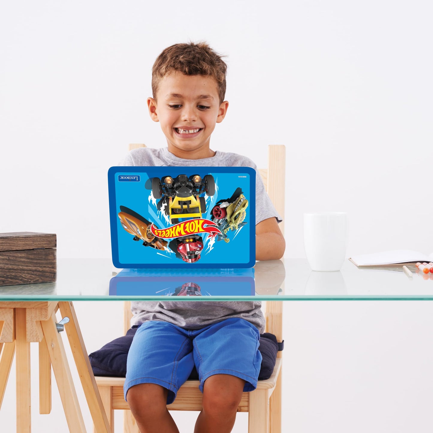 Lexibook, Hot Wheels Educational Laptop for Kids, JC598HWi2