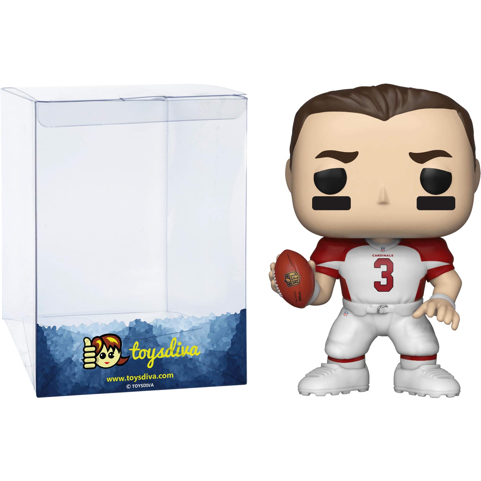 Funko Josh R o s e n : P o p ! Football Vinyl Figurine Bundle with 1 Compatible 'ToysDiva' Graphic Protector (108-31778 - B)