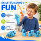 Fouwoqi Shark Fishing Game for Kids - Preschool Math Games for 3 Year Olds,Toddler Fine Motor Learning Toys,Interactive Family Board Games for Boys