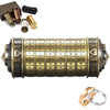 Cryptex Da Vinci Code Mini Bronze Lock Puzzle Valentines Day Gifts for him her Men Women dad Boys Christmas Cool Romantic Birthday for Her Gifts Box