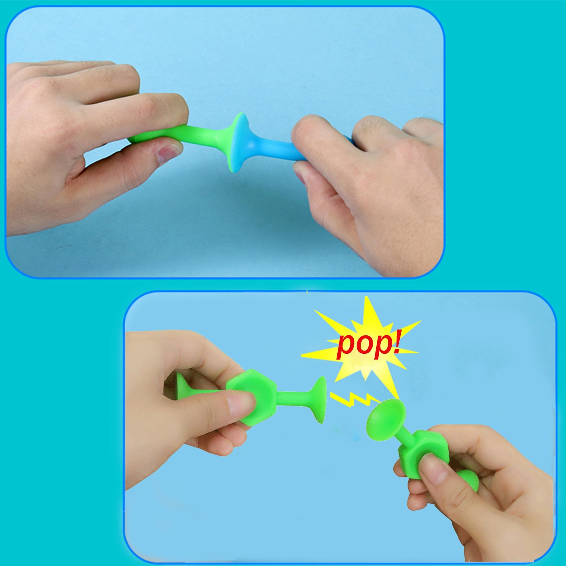 Toddler Bath Toys for Kids Ages 4-8?Suction Cup Fidget Spinner Baby, 42 pcs Suction Bathtub Toys for Toddlers 3-5, Starter Sticky Blocks for Bathtub