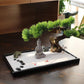 BangBangDa Japanese Zen Garden Kit for Desk - Meditation Rock Sand Garden for Birthday Gift Office Home Desktop Relaxation Decor Bamboo Rakes Bonsai