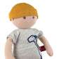 Tikiri Toys Bonikka Baby Kye Doll Organic 100% Cotton OE100 Certified (Gray)