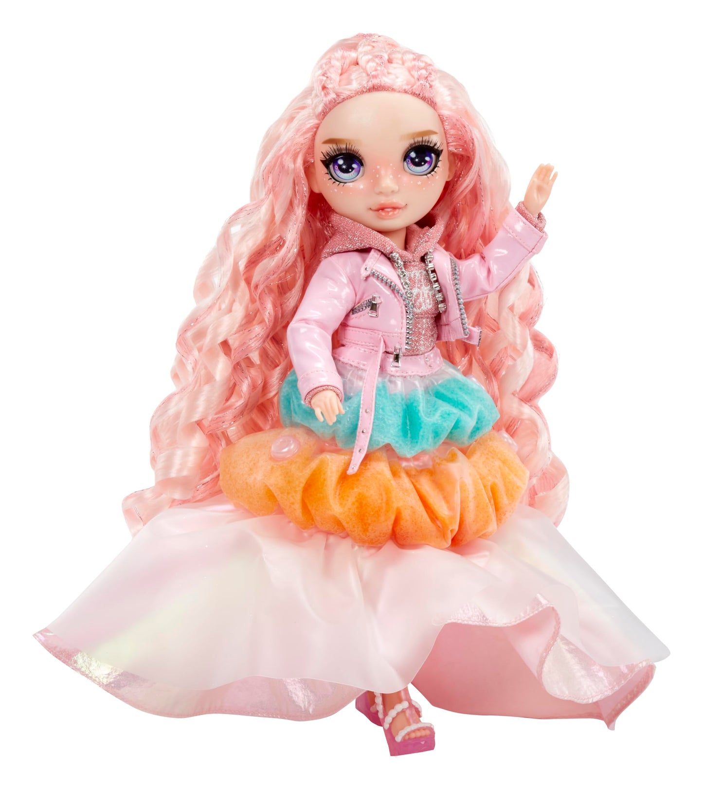 Rainbow High Winter Wonderland Bella - Pink 11” Fashion Doll with Magic Snow Hidden in Fashion That Puffs Up with Water, and Snowman Kit, for Kids