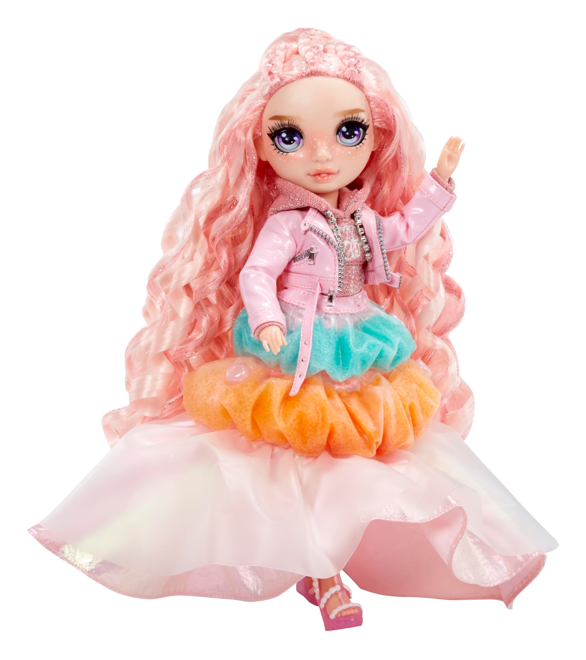 Rainbow High Winter Wonderland Bella - Pink 11” Fashion Doll with Magic Snow Hidden in Fashion That Puffs Up with Water, and Snowman Kit, for Kids