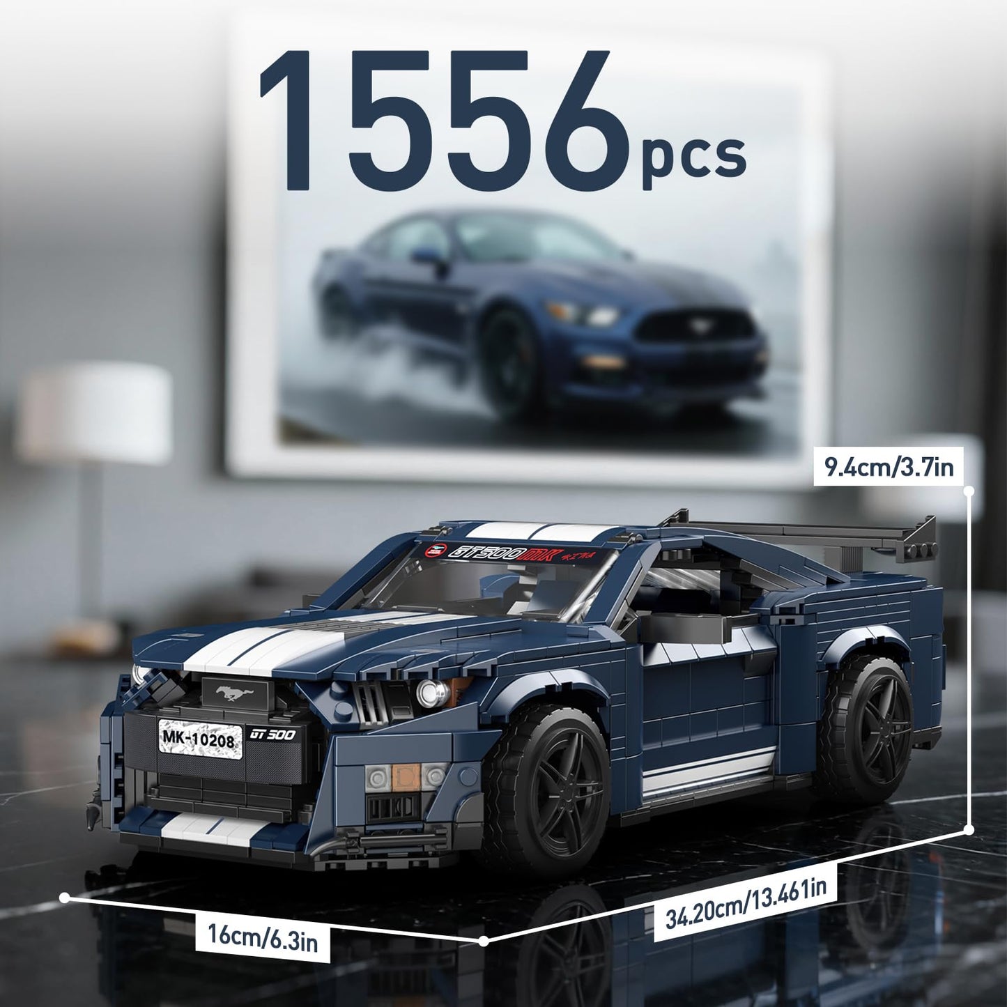 Mould King Technik Sport Car Building Sets, Creative Classic Cars for Teens Age 14+, Display Model for Home or Office Décor,10208 Cool Vehicles Model