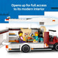 LEGO City Holiday Adventure Camper Van Building Toy Set - Vacation Toy for Kids, Boys and Girls, Ages 6+ - Includes 3 Minifigures and Accessories