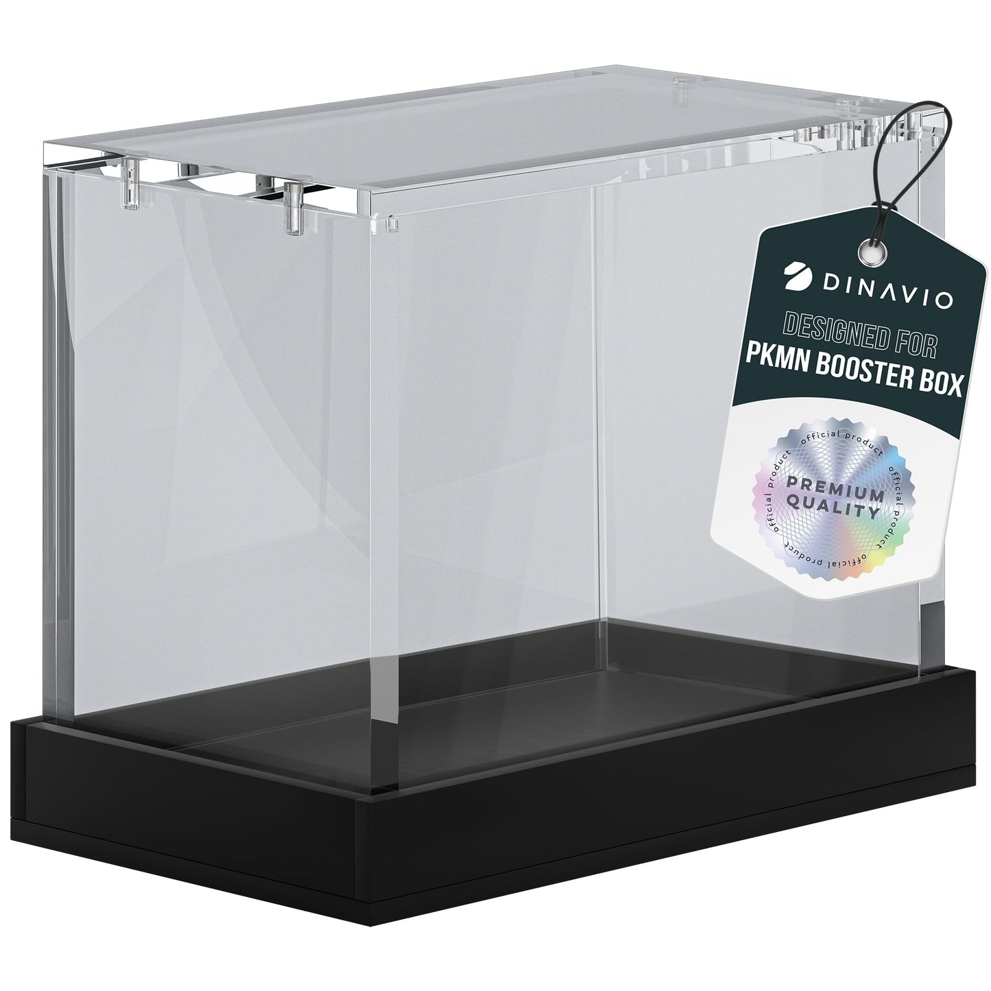 Dinavio Crafthouse PKMN Booster Box Case Acrylic Display - Booster Box Protector Case - 8mm + 5mm Acrylic 5x3mm Magnets - Compatible with PKMN Booster