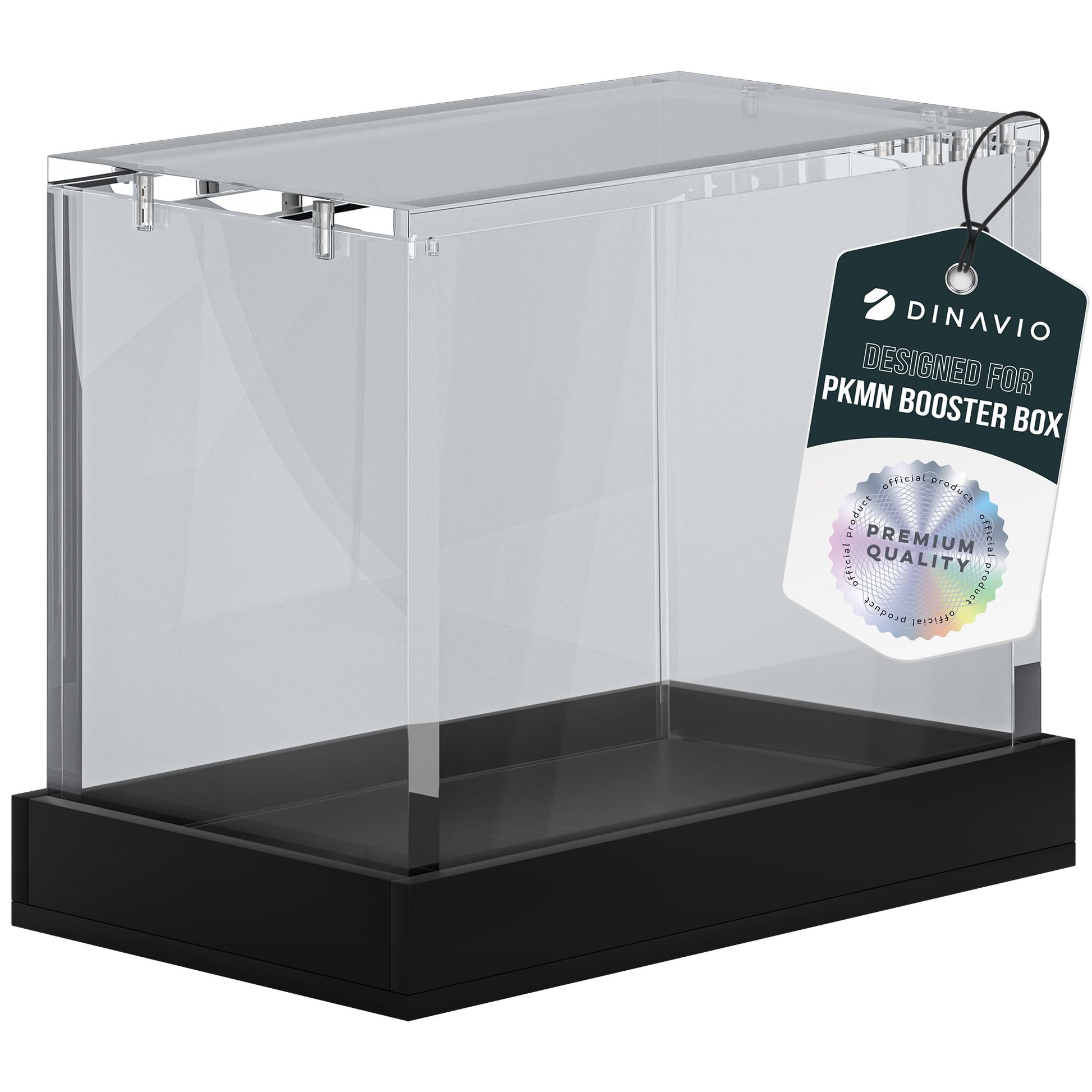 Dinavio Crafthouse PKMN Booster Box Case Acrylic Display - Booster Box Protector Case - 8mm + 5mm Acrylic 5x3mm Magnets - Compatible with PKMN Booster