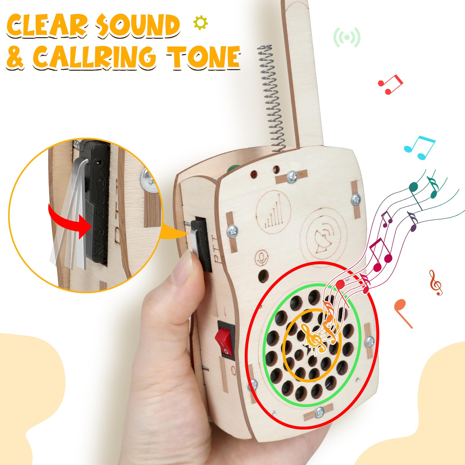 Stem Projects Walkie Talkies Toys for Boys Age 8-12 12-14 Science Kit Building Own DIY Electronics Kit for Kids Science Experiments Kid 9-12 Boy Toys