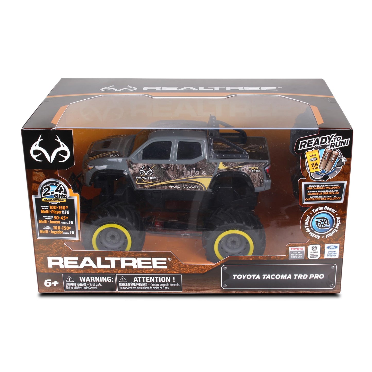 NKOK Realtree RC Toyota Tacoma Gray Camo - 2.4 GHz Radio Controlled Truck