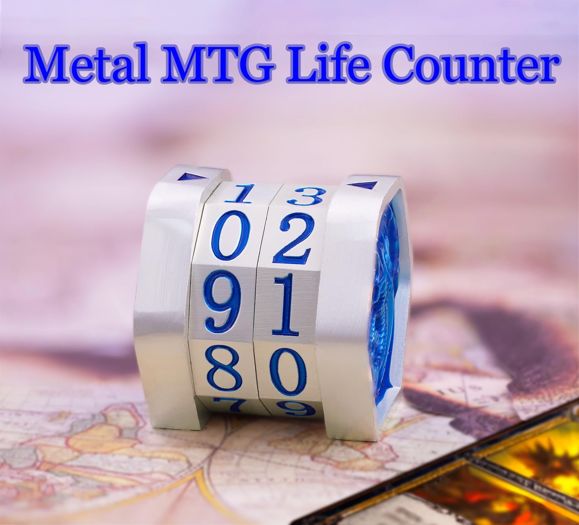 ALOBGHDC Metal MTG Life Counter Wheel Metal Magic Life Counter MTG Health Tracker MTGs Foundations with Dragon Symbol for Board Games, Cards Games