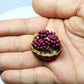 Realistic Guava, Banana and Purple Grapes Fruit Basket Figurine, Miniature Dollhouse Accessory, Perfect DIY Dollhouse Kitchen