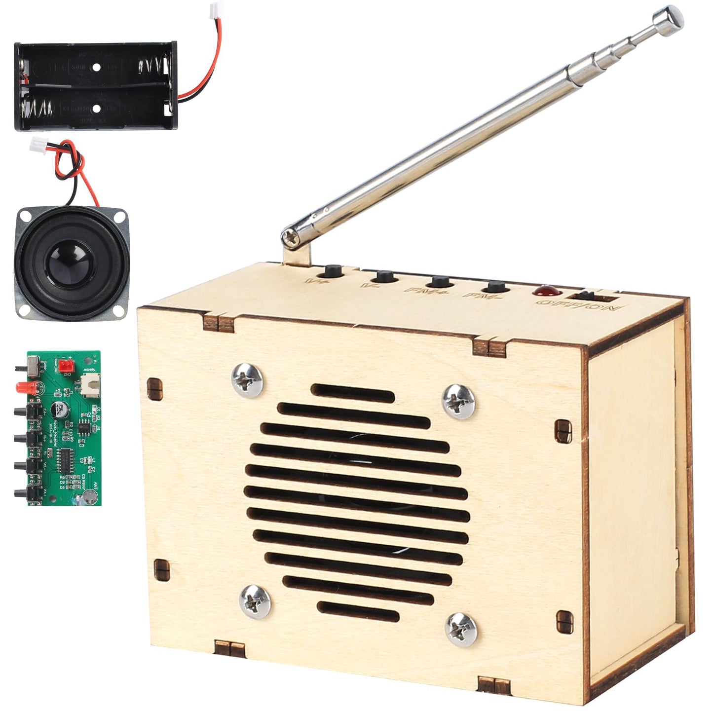 Science Kits for Kids Age 8-12 12-14, STEM Kits for Kids Age 8-10, STEM Toys Build Your Own FM Radio Kit, DIY Electronic Snap Circuits Projects Gifts