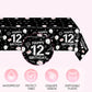 41Pcs 12th Birthday Decorations for Boys Girls,Black Bruh Im Happy 12 Birthday Tableware Set Include Black Plates and Napkins Party Supplies with 12