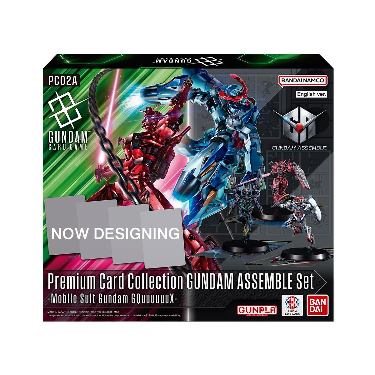 BANDAI Gundam Card Game Premium Card Collection Gundam Assemble Set - Mobile Suit Gundam GQUUUUUUX (PC02A)