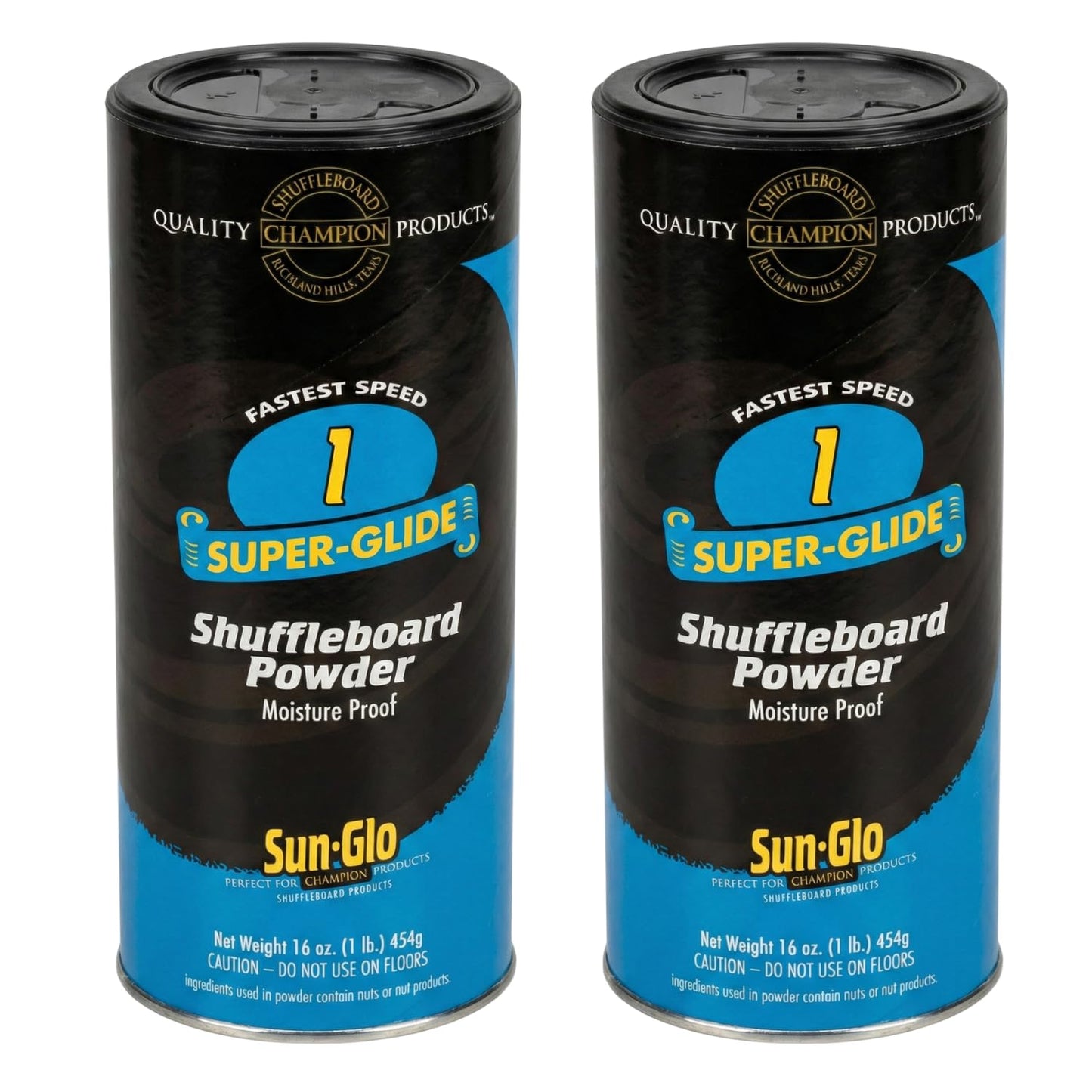Sun-Glo Speed #1 Super Glide Shuffleboard Powder - Fastest Wax for Long & Pro Tables - Silicone Bead Shuffleboard Sand - Smooth Glide, Tournament