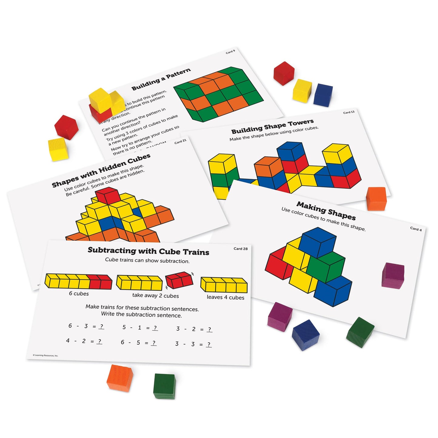 Learning Resources Creative Color Cubes, Fine Motor Skills, Counting Skills, Basic Math, 100 Piece, Ages 3+
