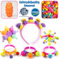 FUNZBO 520+ Snap Pop Beads - Jewelry Making Beads Charms Style Craft Kit, Arts and Crafts for Kids Ages 4-8, Toys for 3 4 5 6 7 Years Old Girls