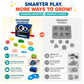 edusense Monster Feed Me Sensory Shape Sorter - 20 Washable Silicone Shapes | Fine Motor Feeding Toy for Toddlers 3+ | Occupational Therapist Designed