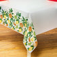 Citrus Fruit Rectangular Table Cover (54" x 84") - 1 Pc. | Vibrant & Durable Plastic, Perfect For Summer Parties, Tropical Themes, BBQs & Picnics