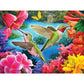 Bits and Pieces - Large 300 Piece Jigsaw Puzzle for Adults - Hummingbird Feasting Jigsaw Puzzle by Artist Larry Jones, Completed Puzzle Size: 18" x