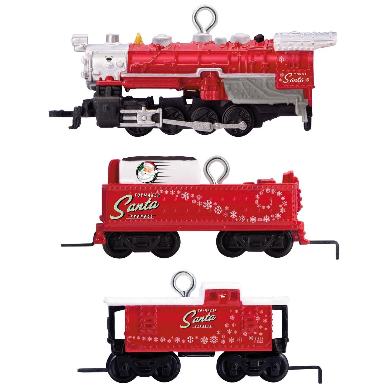 Hallmark 1995QXM8115 Miniature Set LionelNorth Pole Express Keepsake Christmas Ornaments