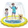 HITOP Kids Sprinklers for Outside, Splash Pad for Toddlers & Baby Pool 3-in-1 60" Water Toys Gifts for 1 2 3 4 5 Year Old Boys Girls Splash Play Mat
