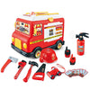 33-Piece Toddler Fire Truck Toy | Electric Firetruck Toys | Fire Engine Toy with Firemen Tool Set | Roleplay Firefighter Toys | Kids Trucks Gifts