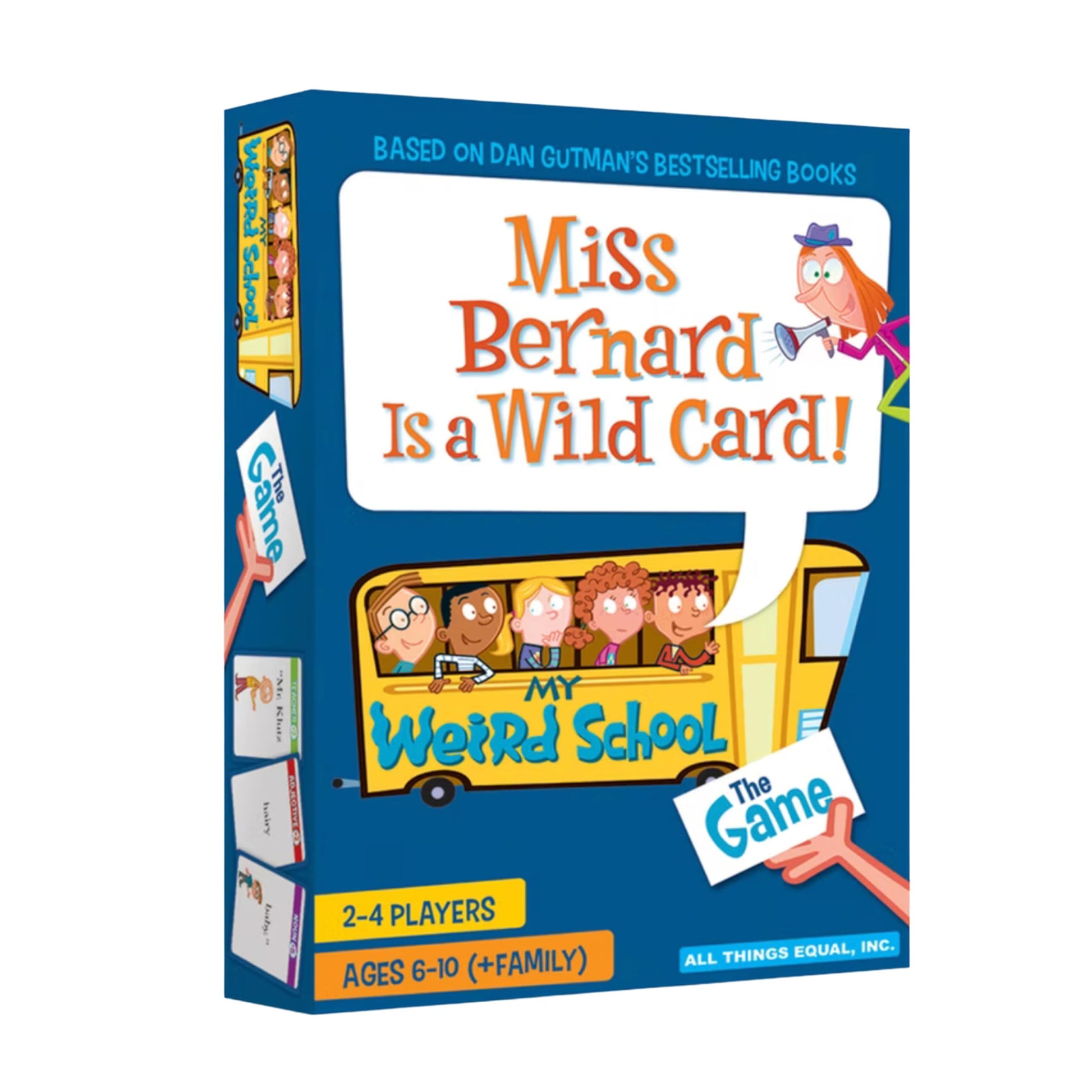 My Weird School Game Miss Bernard Is A Wild Card, Funny Educational Card Game for Kids and Family, Silly Sentence Building Game