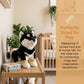 ZHONGXIN MADE Realistic Black Shiba Inu Dog Plush Toy - Simulation Black 11" Standing Shiba Inu Pet Dog Stuffed Animal Puppy Toy, Gift Toys for Kids