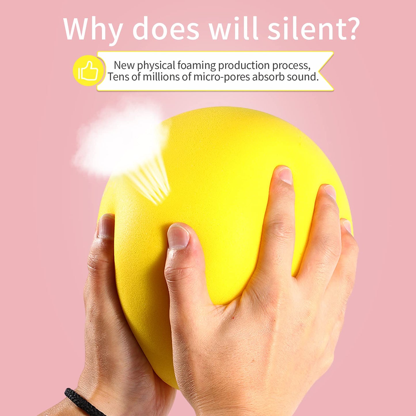 Buhoet 7-Inch Uncoated High Density Foam Ball - for Over 3 Years Old Kids Foam Sports Balls - Soft and Bouncy, Lightweight and Easy to Grasp Foams