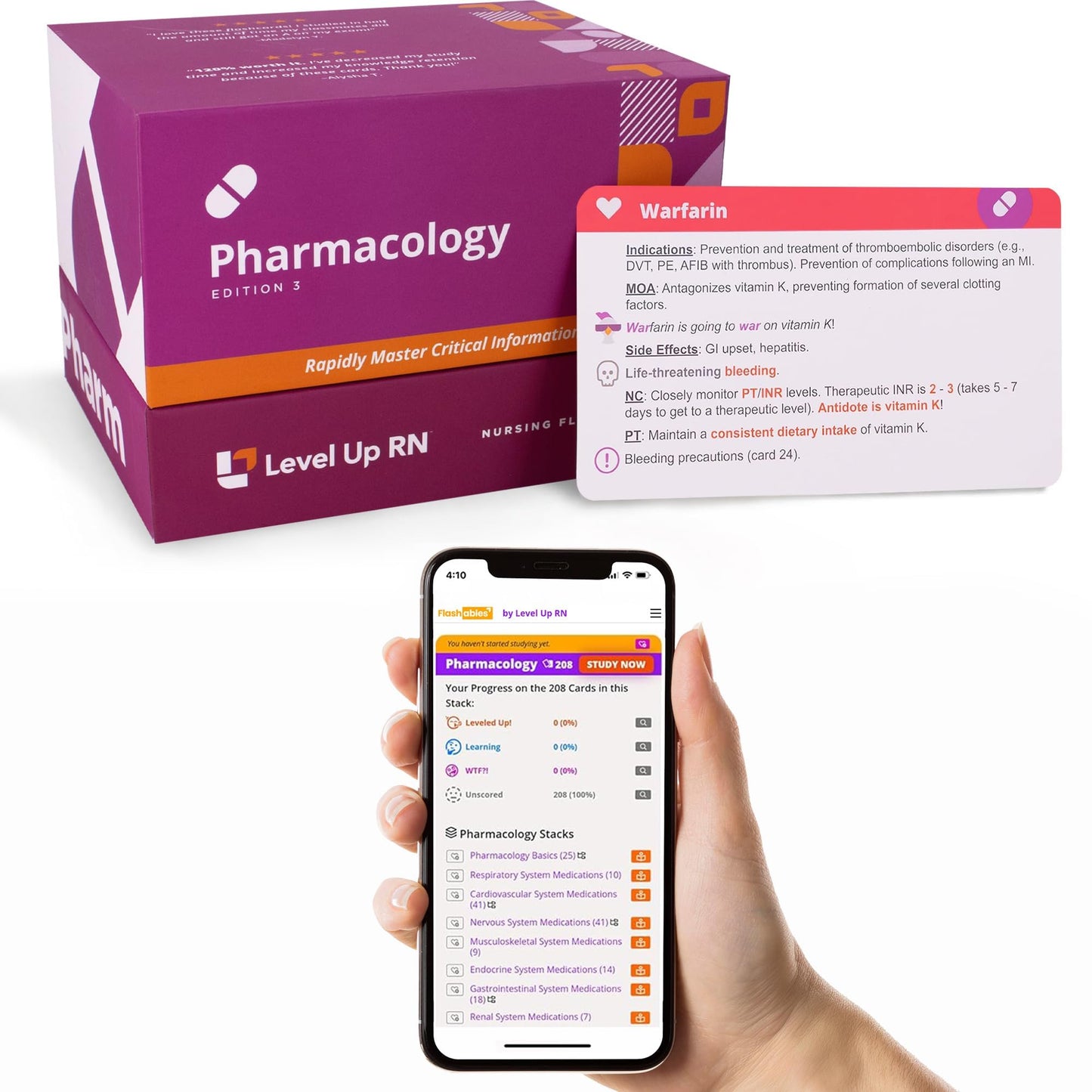Pharmacology Flash Cards - No Fluff - Nursing School Essentials for Students - 2026-2027 NCLEX ATI HESI Review LPN RN Flash Cards (223 Cards)