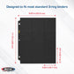 BCW Double-Sided 9-Pocket Pages Holder - 50 Black Pages | Trading Card Binder Sheets | Secure Side Loading | Ideal Card Storage and Display Solution