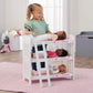 Badger Basket Triple Doll Bunk Bed with Ladder and Bedding for 20-Inch Dolls - Pink Gingham Design with Personalization Kit