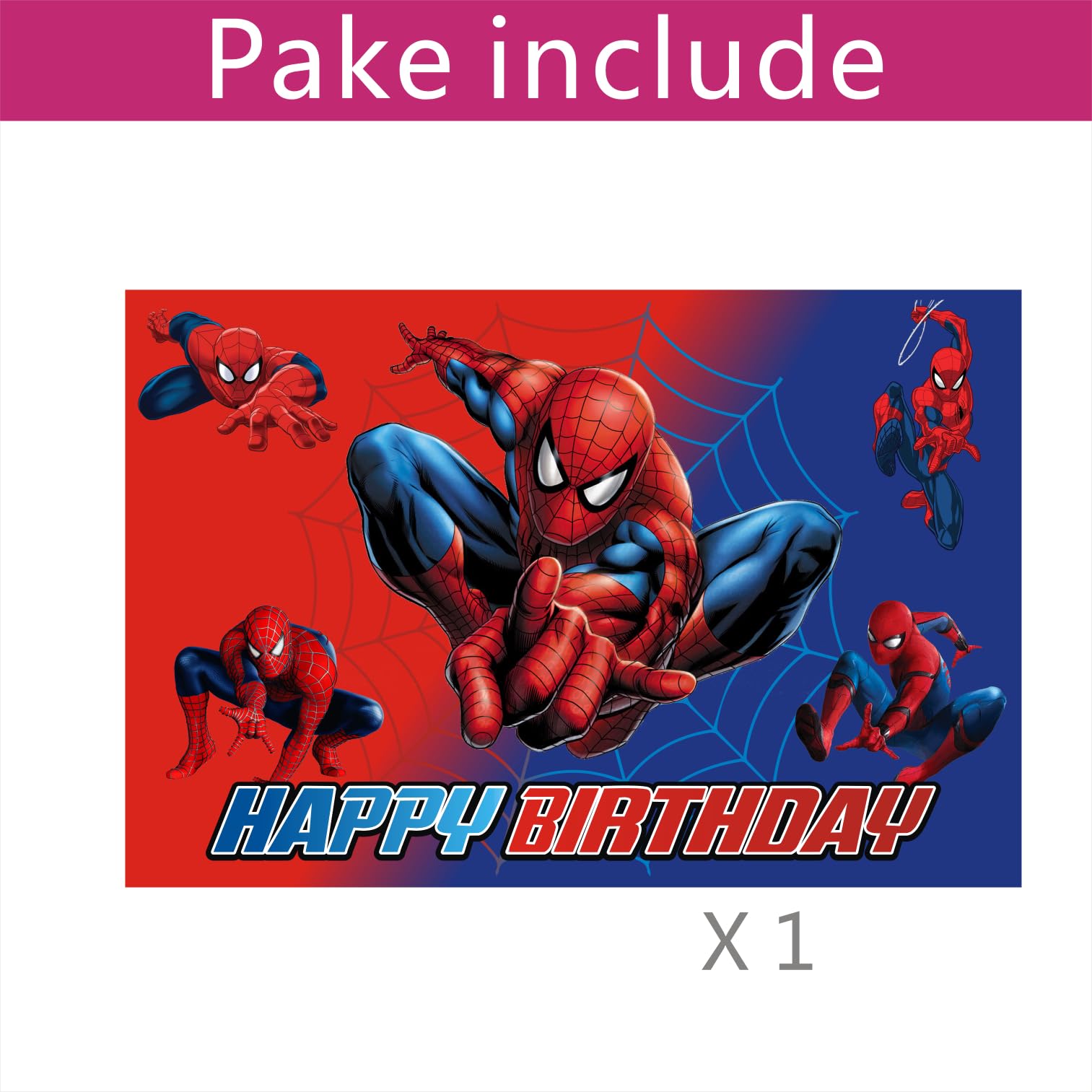 1PCS Background Birthday Decorations, Happy Birthday Banner Backdrop Birthday Party Supplies (Style 1)