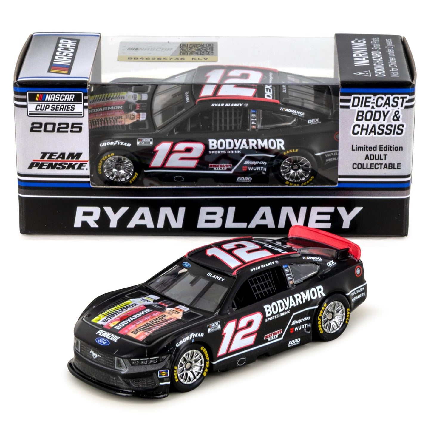 Ryan Blaney 2025 BA Black ARC Diecast Car 1:64 Scale