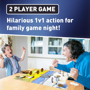 Bigfoot vs Yeti Catapult Game for Kids - Best Gift for Kids, Funny Cryptid Splat Attack Launching Battle Game, 2 Player Family Board Game, Interactive