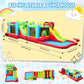 AKEYDIY Inflatable Water Slide Bounce House with 2 x Blowers Obstacle Course for Big Kids 3-12, Giant 29FT Backyard Water Park with Slides, Basketball
