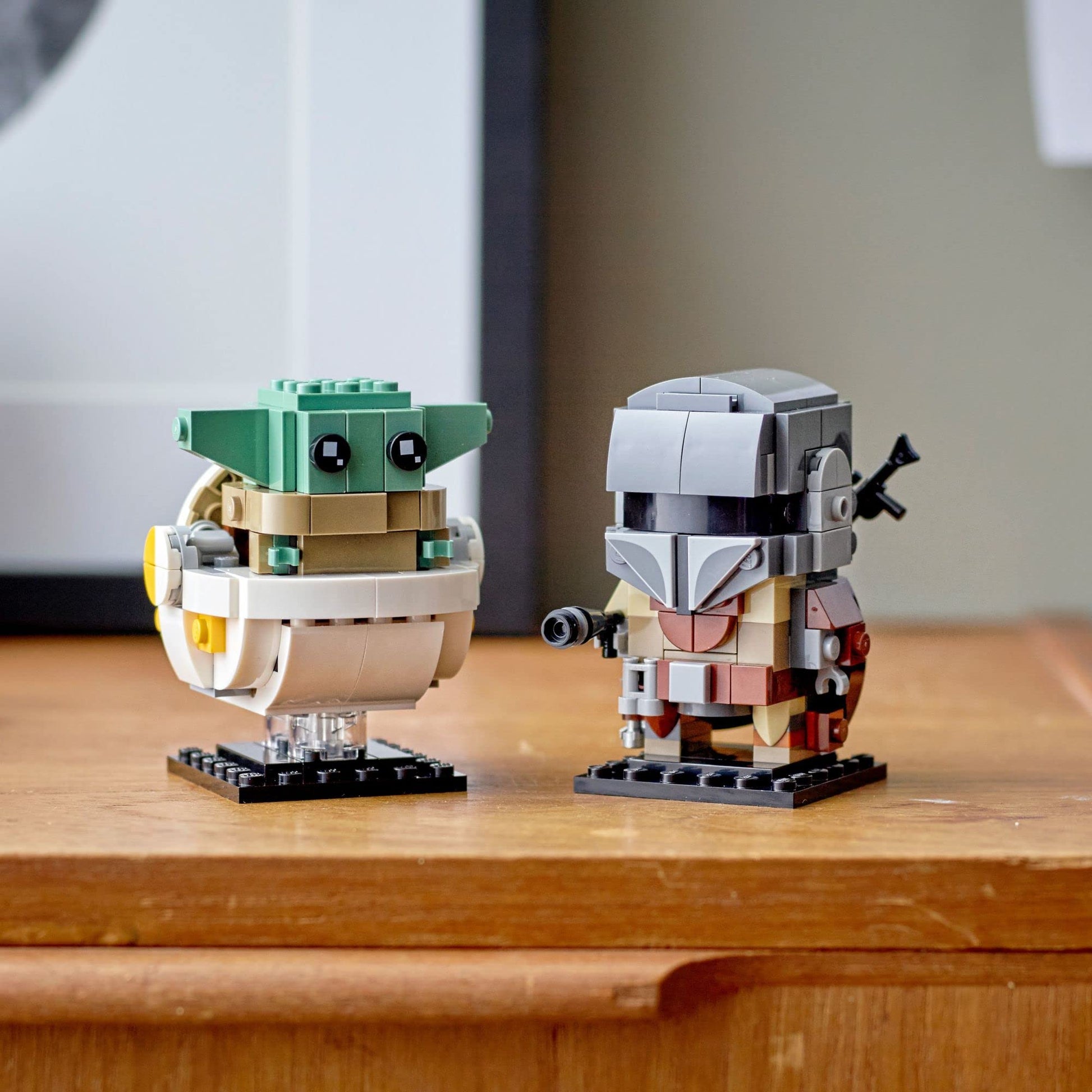 LEGO BrickHeadz Star Wars The Mandalorian & The Child 75317 'Baby Yoda' Building Toy, Collectible Model Figures Set, Gift Idea for Teens