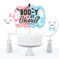 Big Dot of Happiness Boo-y or Ghoul - Halloween Gender Reveal Party Centerpiece Sticks - Table Toppers - Set of 15