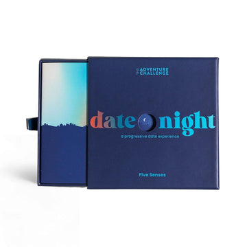 Scratch-Off Date Idea for Couples | Date Night: 5 Senses | Guided Sensory Experience with Food, Music & Touch | Fun Couples Game, Romantic or Wedding