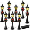 Christmas Mini Street Light Models, 4 Pcs Mini Street Lamp Dollhouse Streetlight Models, Miniature Christmas Village Pathway Lantern Post for DIY